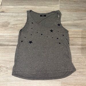 Michael Lauren Charcoal Starry Tank Top